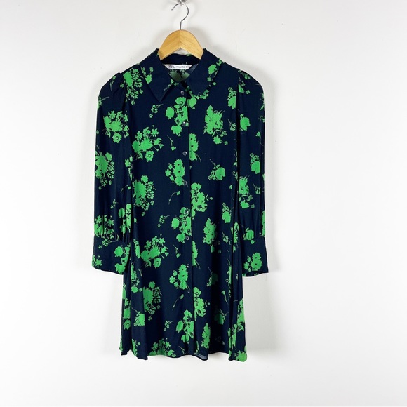 Zara Dresses & Skirts - 2/$20 ZARA Floral Mini Shirt Dress S